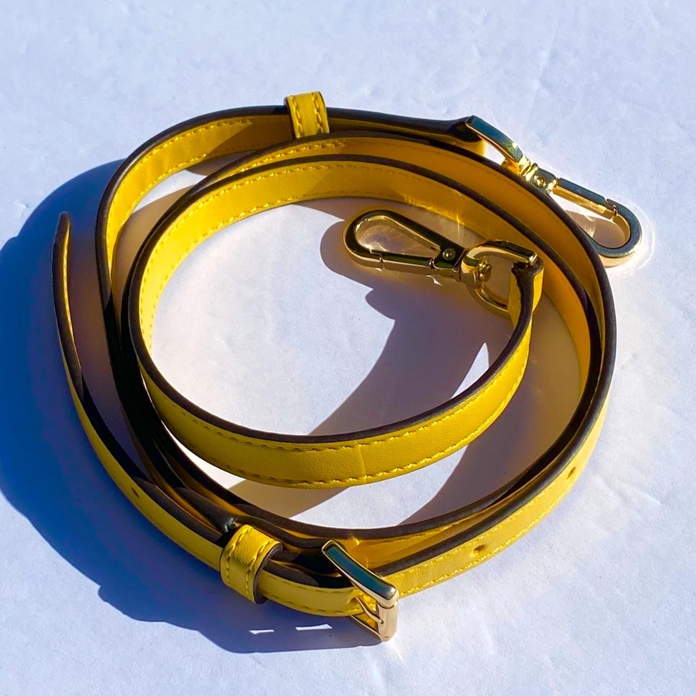 Yellow Michael Kors Crossbody Strap Gold Hardware NWOT
